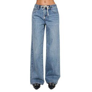 Princess Polly Mellowed out slouchy jeans mid blue - Size‎ US 6
